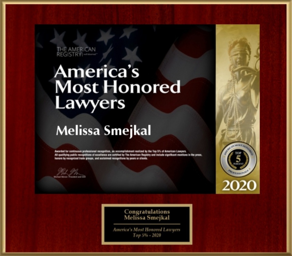 The American Registry America's Most Honored Lawyers Melissa Smejkal